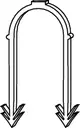 TECE Tackernadel mit gebogener Form und zwei nach unten gerichteten Spitzen, geeignet für Kombitacker, in grauer Farbgebung. Unmagazinierte Ausführung.